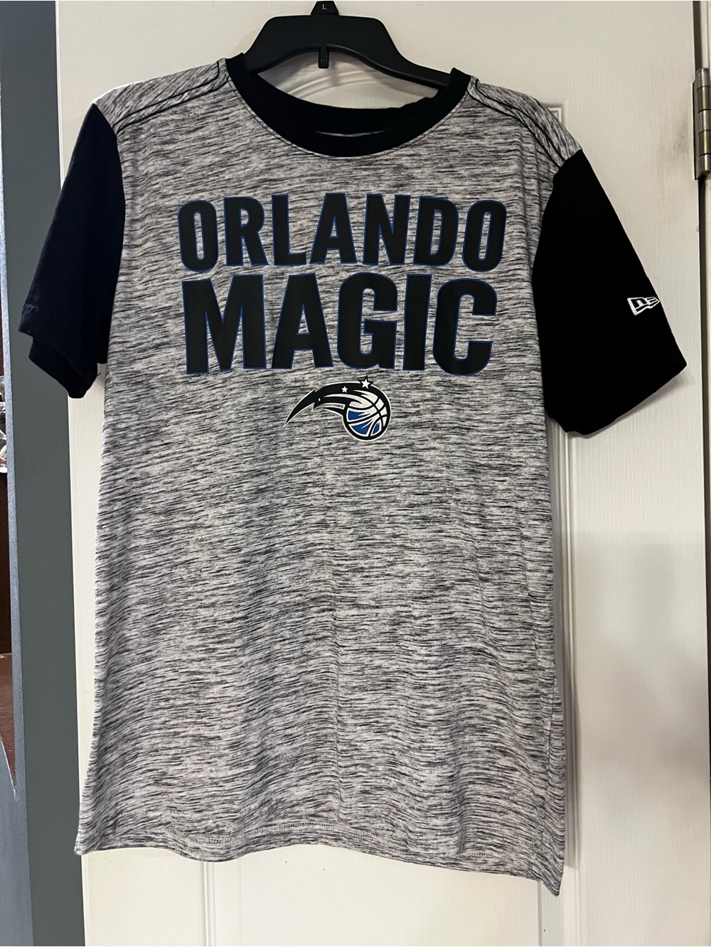 New Era Orlando Magic Gray Heather & Black T-shirt Sz L